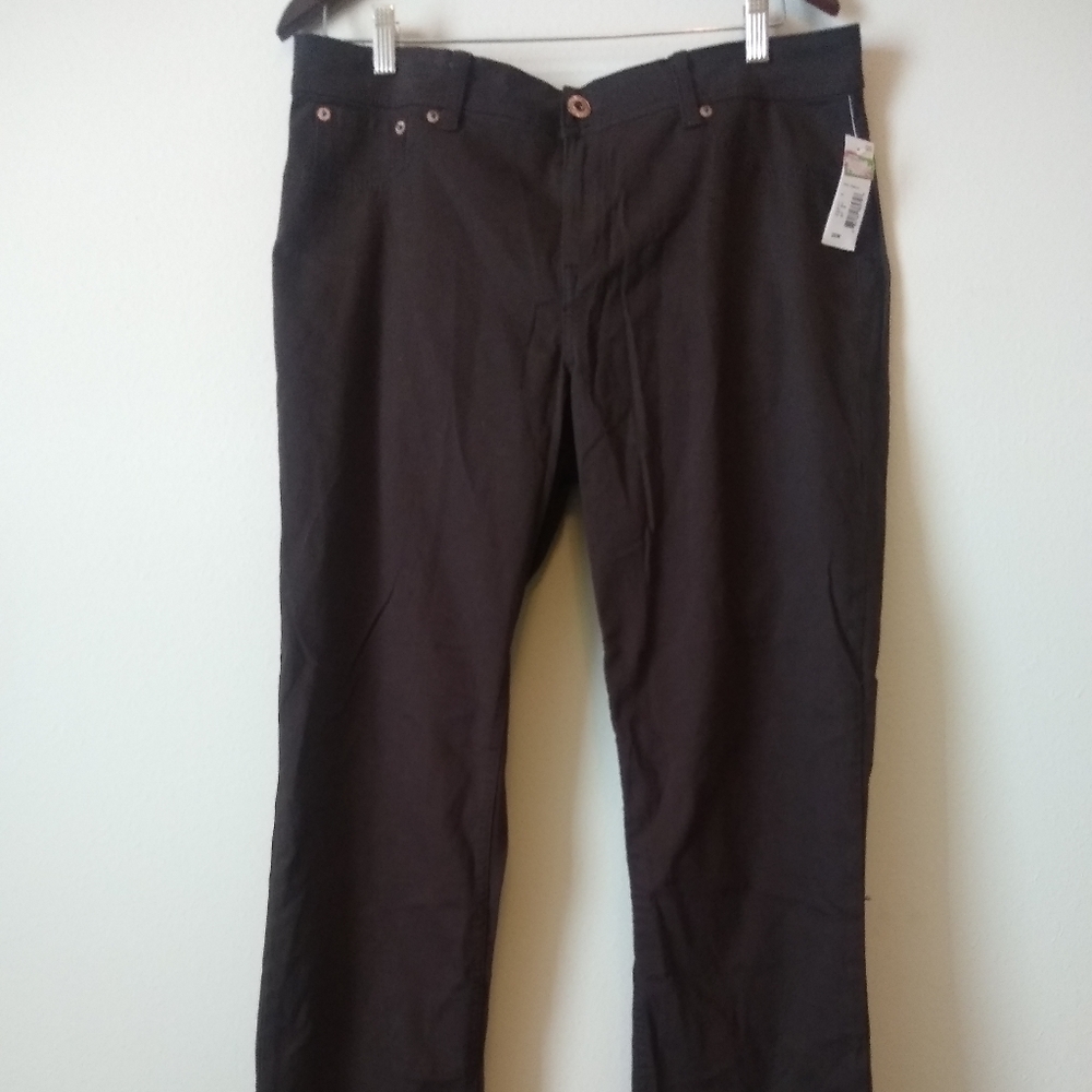 Bongo Plus Women's Brown Skinny Jean Sz 20W